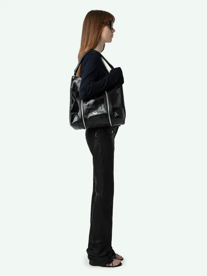 WomenMen Zadig and Voltaire Shoulder Bags Sunny Hobo Bag Black WomenMen Zadig and Voltaire Shoulder Bags Sunny Hobo Bag Black