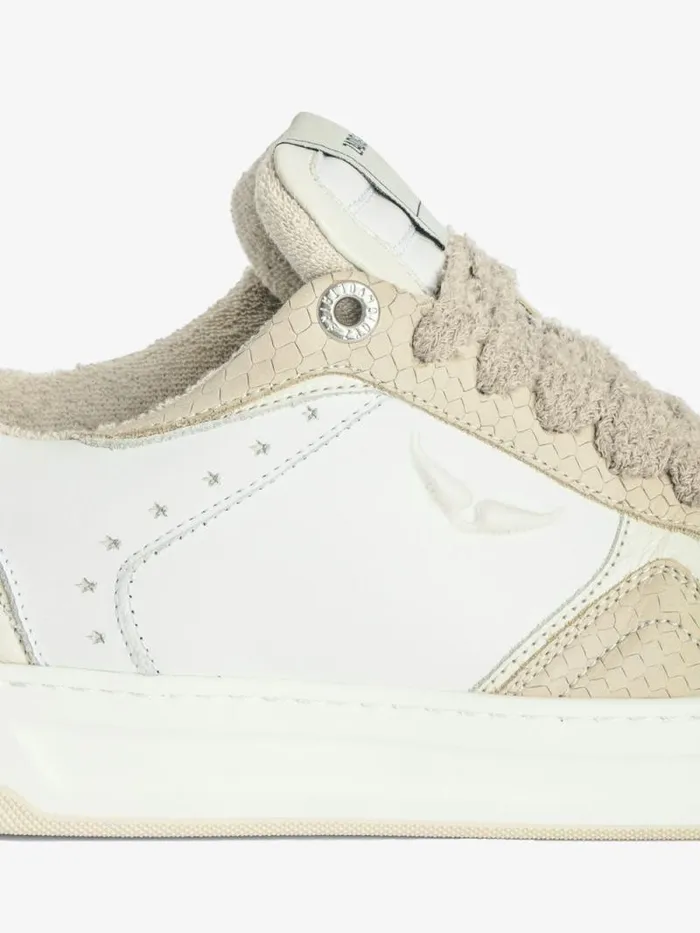 WomenMen Zadig and Voltaire Sneakers Wings LowTop Sneakers Ice