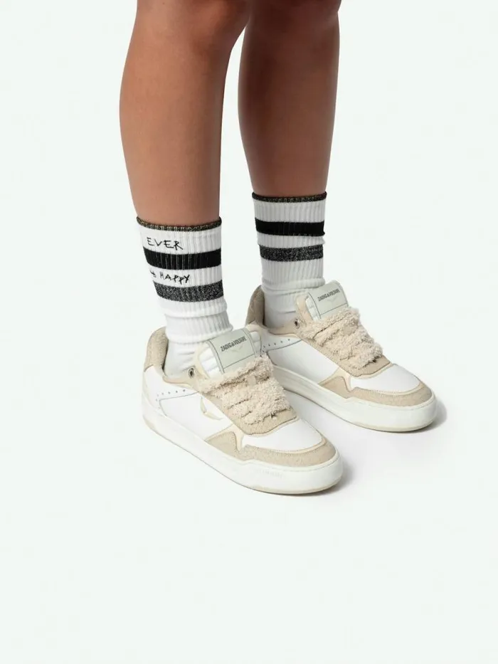 WomenMen Zadig and Voltaire Sneakers Wings LowTop Sneakers Ice
