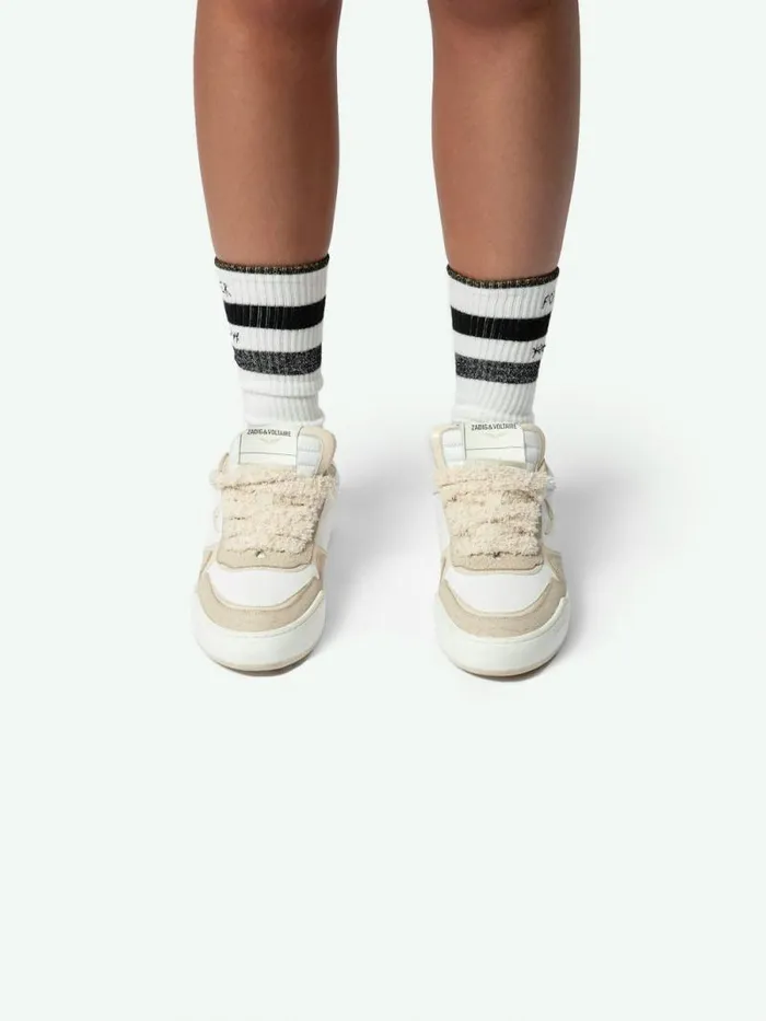 WomenMen Zadig and Voltaire Sneakers Wings LowTop Sneakers Ice