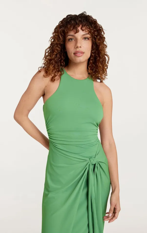 Women Midi Cinq Sept Andie Dress Sea Palm