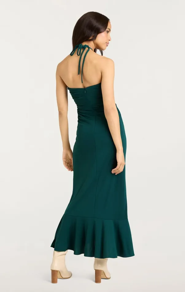 Women Midi Cinq Sept Eilis Dress Green Onyx