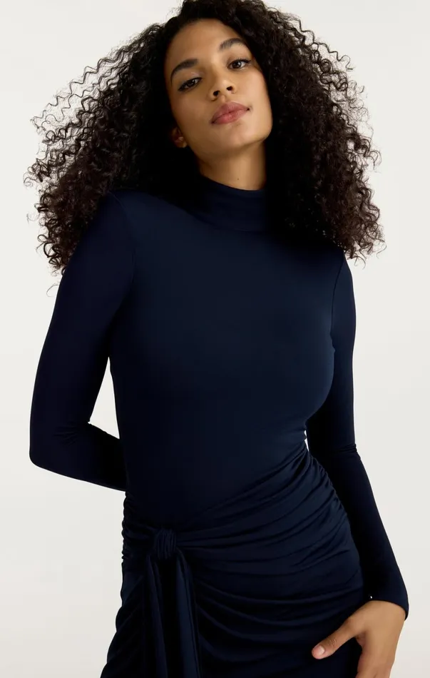 Women Midi Cinq Sept Johnson Dress Navy