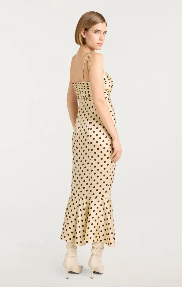 Women Midi Cinq Sept Mireya Dress Gardeniablack