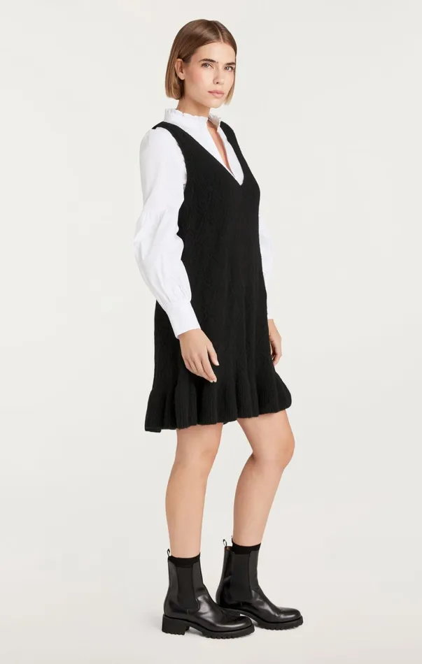 Women Mini Cinq Sept Greysen Dress Blackwhite