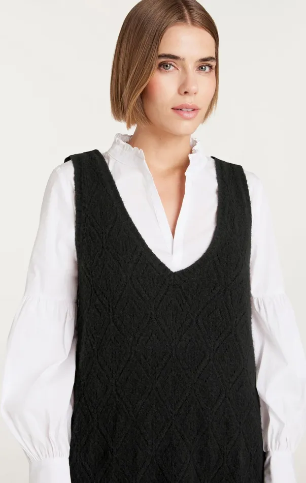 Women Mini Cinq Sept Greysen Dress Blackwhite