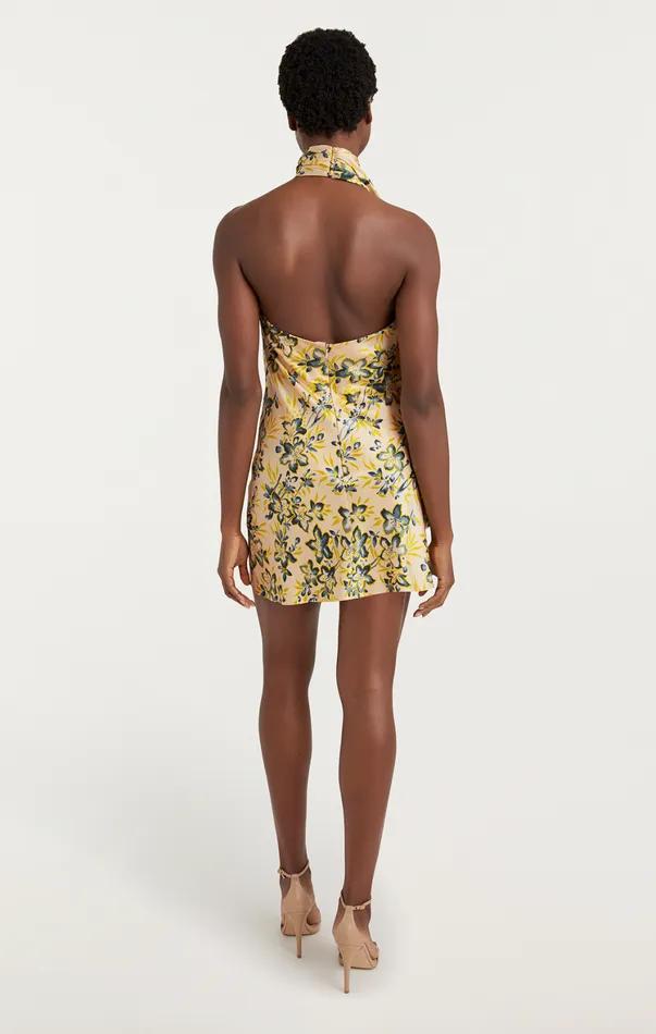 Women Mini Cinq Sept Night Bloom Dinah Dress Pomelo Multi
