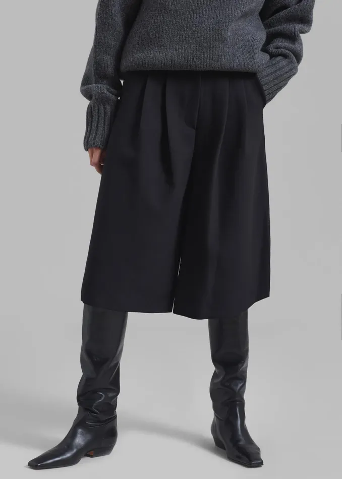 Women Morgan Bermuda Shorts 8211 Black The Frankie Shop Bottoms