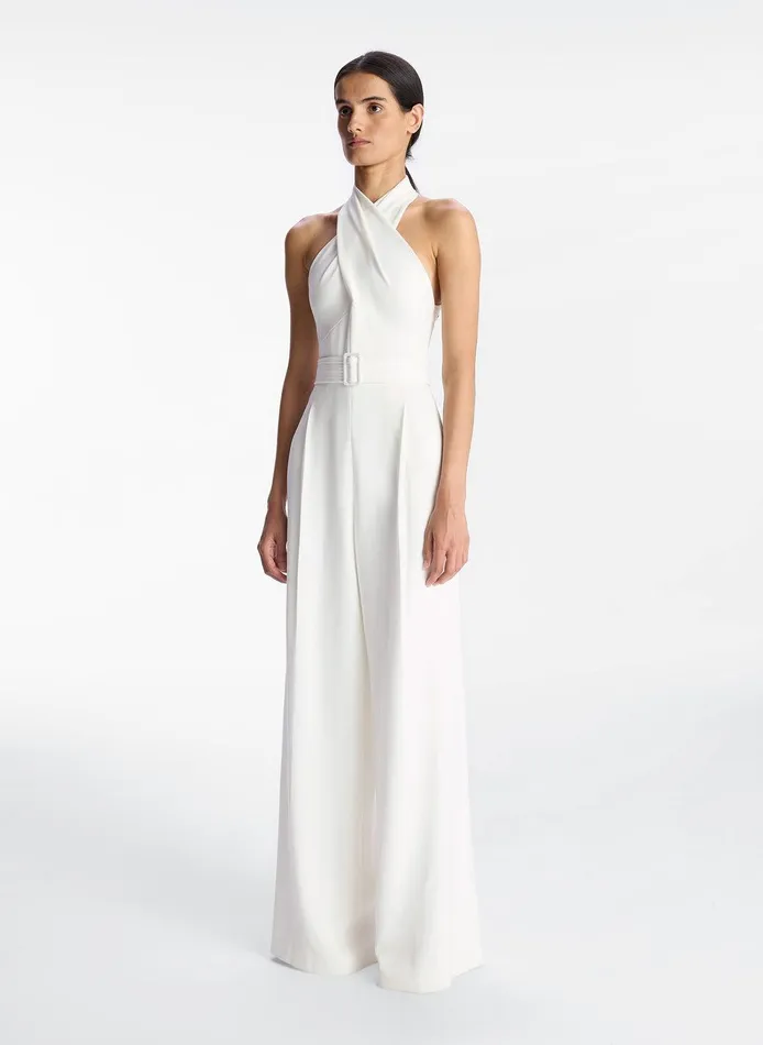 Women Murphy WideLeg Jumpsuit White ALC Bottoms