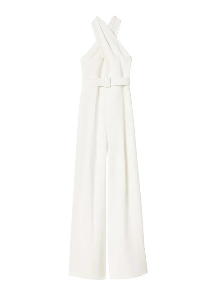 Women Murphy WideLeg Jumpsuit White ALC Bottoms