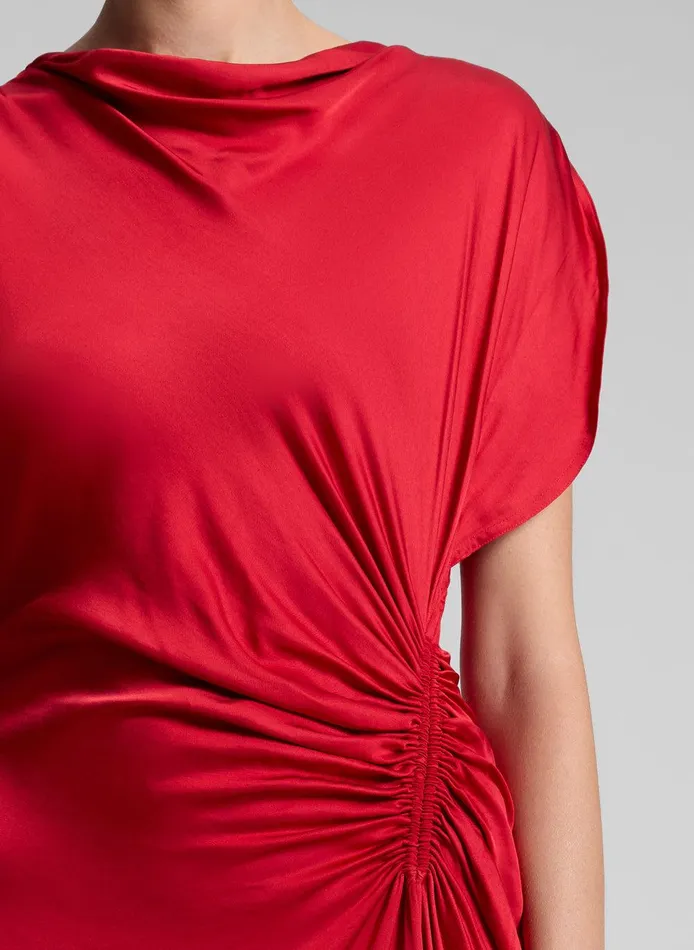 Women Nadia Satin Gown Really Red ALC Dresses