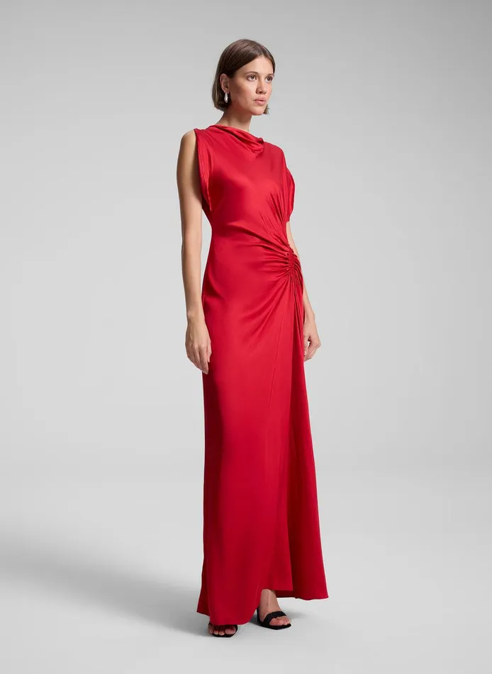 Women Nadia Satin Gown Really Red ALC Dresses