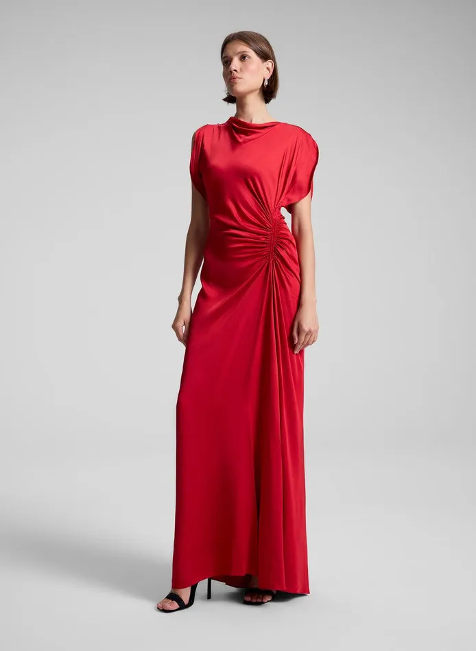 Women Nadia Satin Gown Really Red ALC Dresses