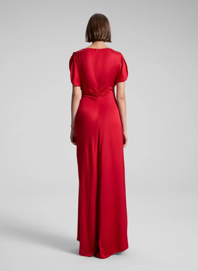 Women Nadia Satin Gown Really Red ALC Dresses