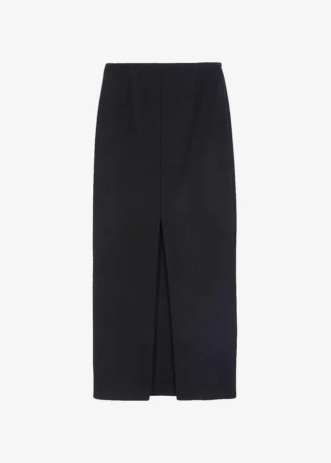 Women Neasi WoolBlend Pencil Skirt 8211 Black The Frankie Shop Bottoms