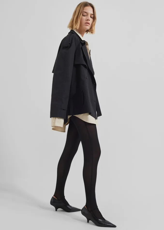 Women Neve Sheer Tights 8211 Black The Frankie Shop Bottoms