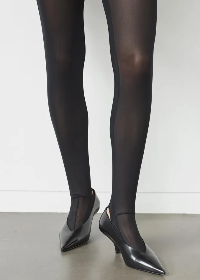 Women Neve Sheer Tights 8211 Black The Frankie Shop Bottoms