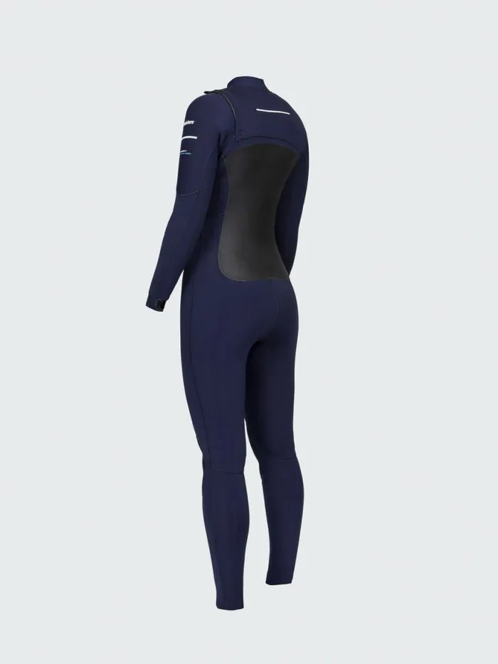 Women Nieuwland 4535mm Yulex Chest Zip Wetsuit Ink Finisterre Wetsuits