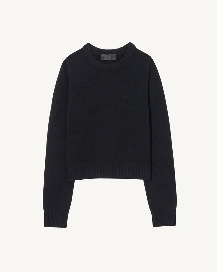 Women Nili Lotan POPPY SWEATER Espresso Knits and Sweaters