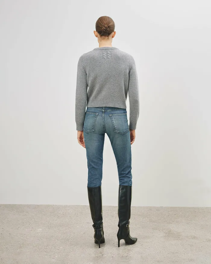 Women Nili Lotan POPPY SWEATER Espresso Knits and Sweaters