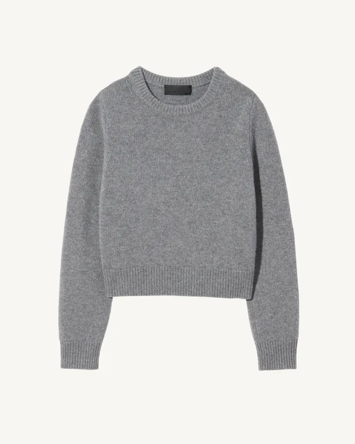 Women Nili Lotan POPPY SWEATER Espresso Knits and Sweaters