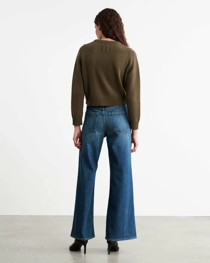 Women Nili Lotan POPPY SWEATER Espresso Knits and Sweaters