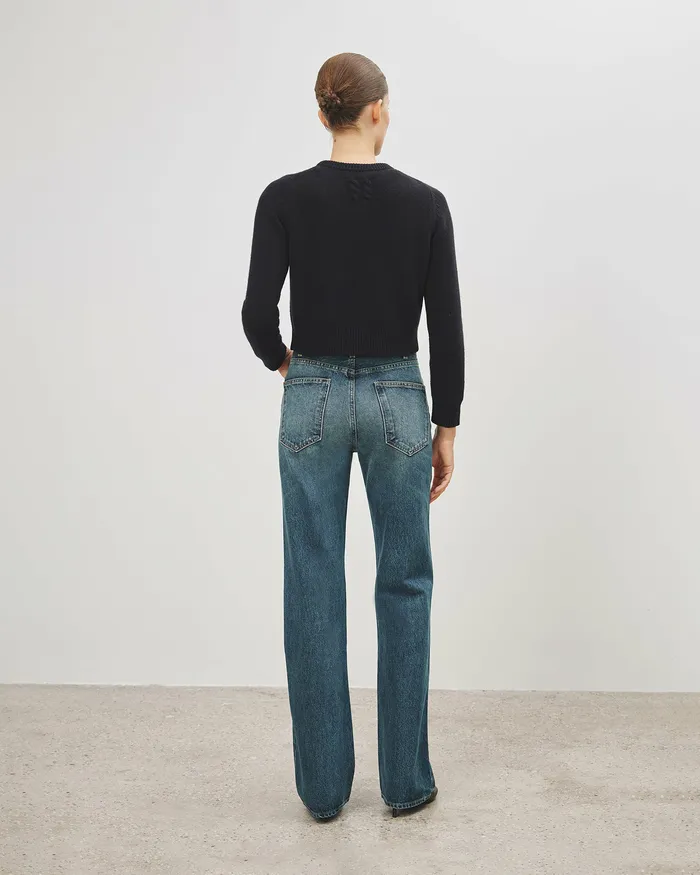 Women Nili Lotan POPPY SWEATER Espresso Knits and Sweaters
