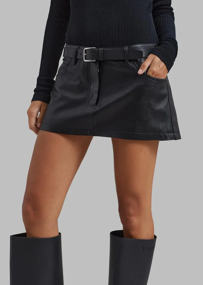 Women Nova Micro Skirt 8211 Black The Frankie Shop Bottoms