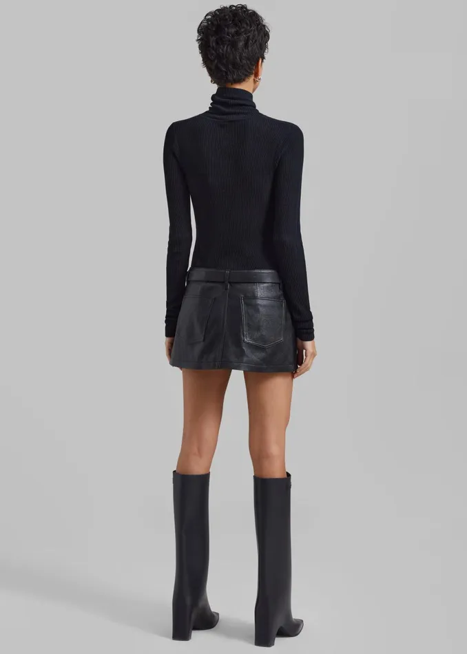 Women Nova Micro Skirt 8211 Black The Frankie Shop Bottoms