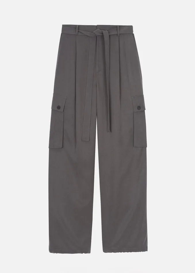 Women Nyro Cargo Pants 8211 Charcoal The Frankie Shop Bottoms