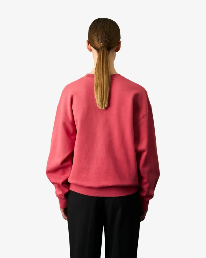 Women Organic Oversized Crew Pacific Blue Colorful Standard Crewneck Sweatshirts