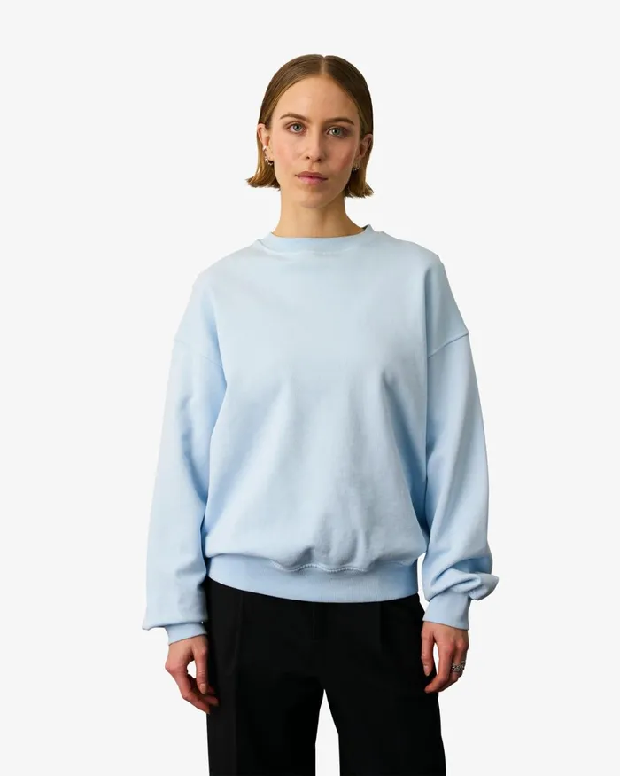 Women Organic Oversized Crew Sahara Camel Colorful Standard Crewneck Sweatshirts
