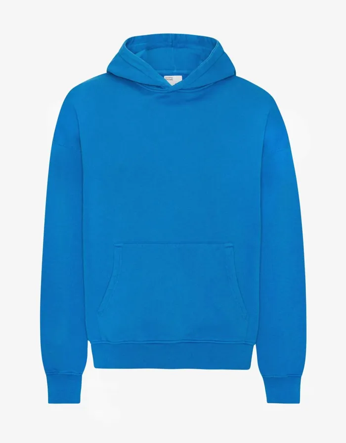 Women Organic Oversized Hood Pacific Blue Colorful Standard Hoodies