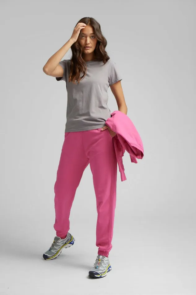 Women Organic Sweatpants Optical White Colorful Standard Sweatpants