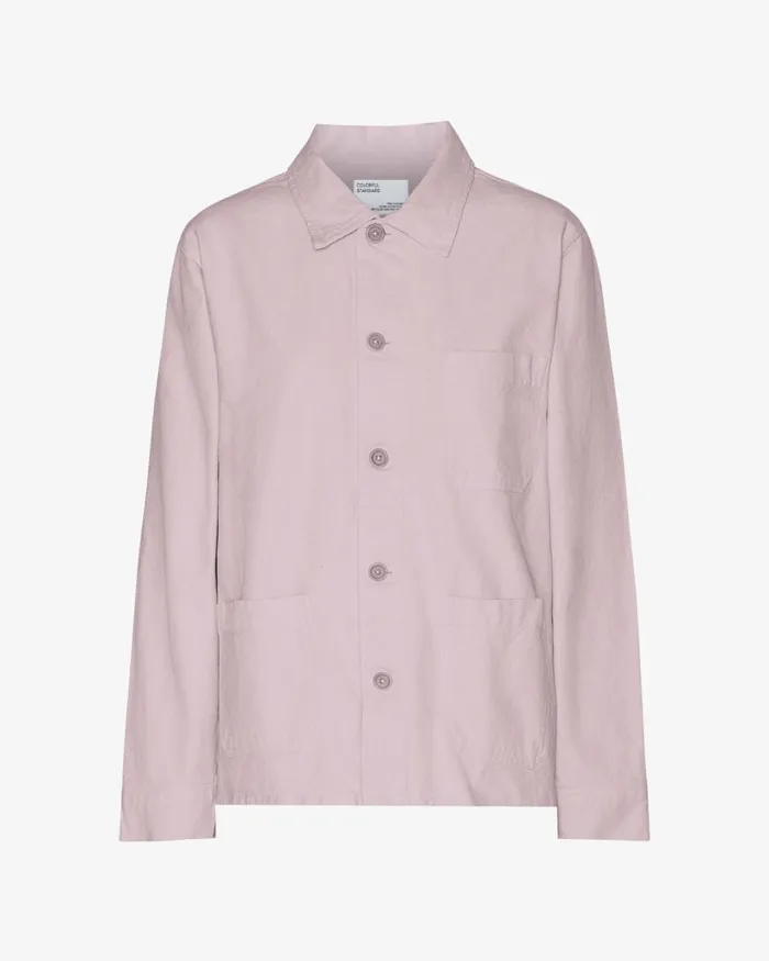 Women Organic Workwear Jacket Faded Pink Colorful Standard Workwear Jackets