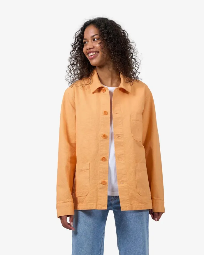 Women Organic Workwear Jacket Marine Blue Colorful Standard Workwear Jackets
