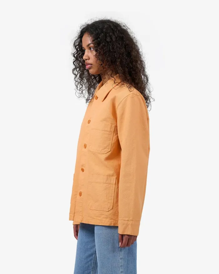 Women Organic Workwear Jacket Marine Blue Colorful Standard Workwear Jackets