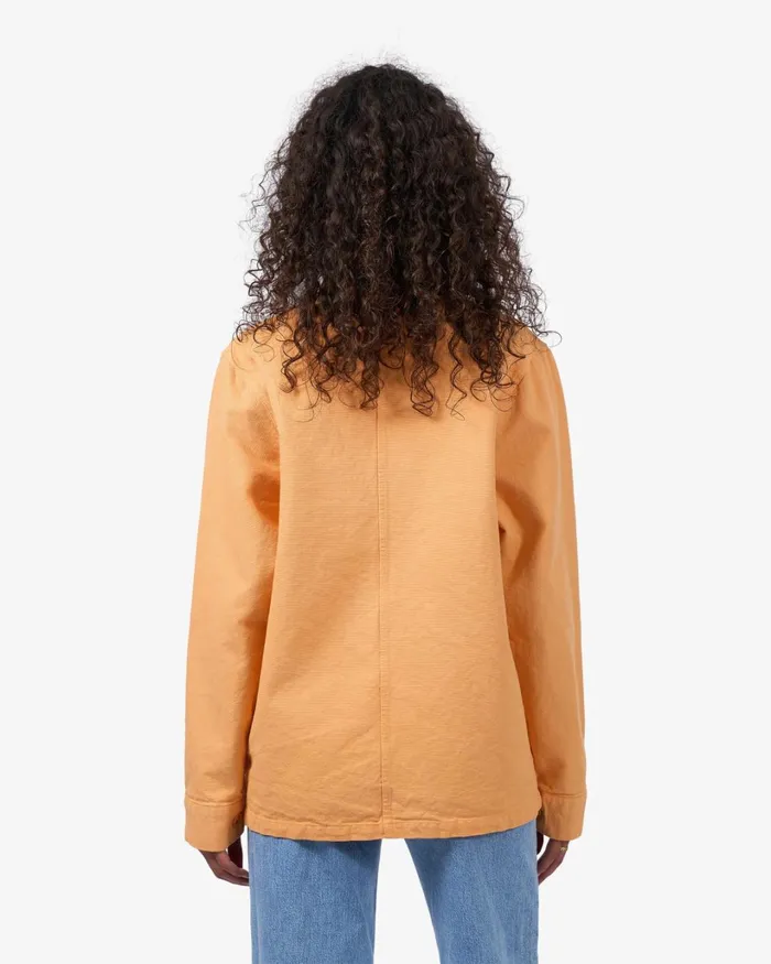 Women Organic Workwear Jacket Marine Blue Colorful Standard Workwear Jackets