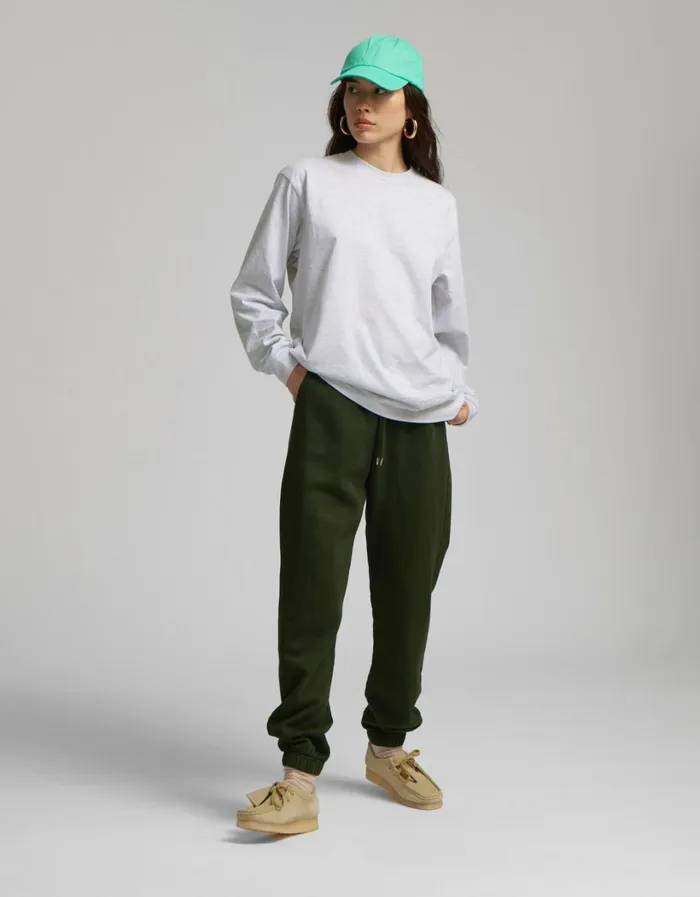 Women Oversized Organic LS TShirt Ivory White Colorful Standard Long Sleeve Tops