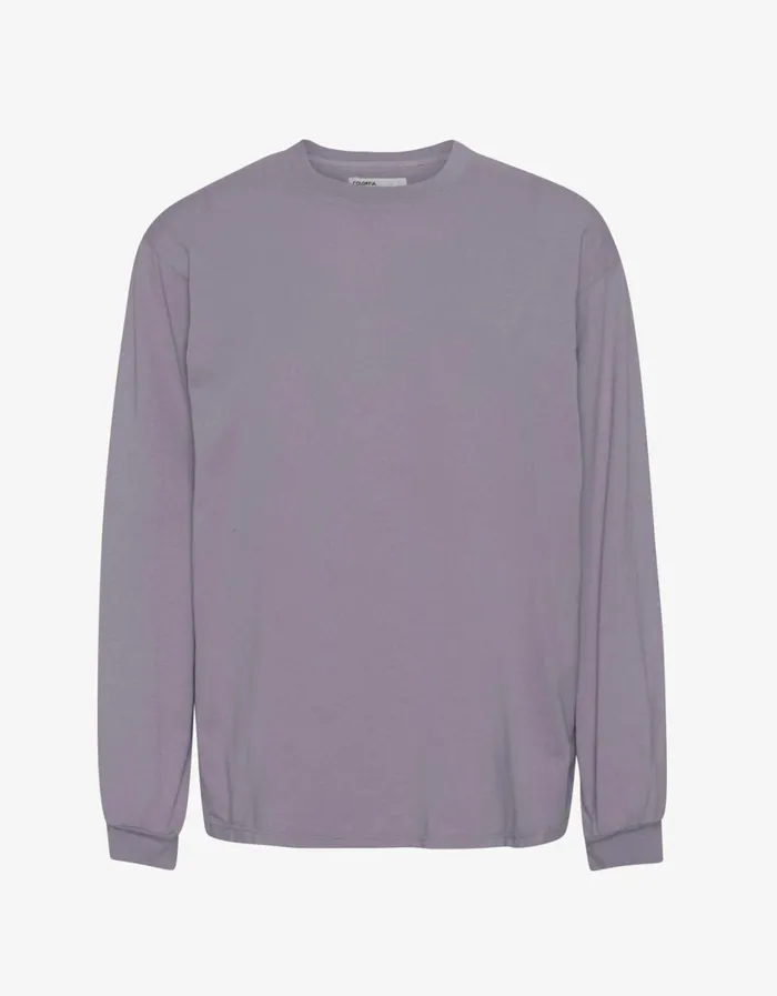 Women Oversized Organic LS TShirt Purple Haze Colorful Standard TShirts