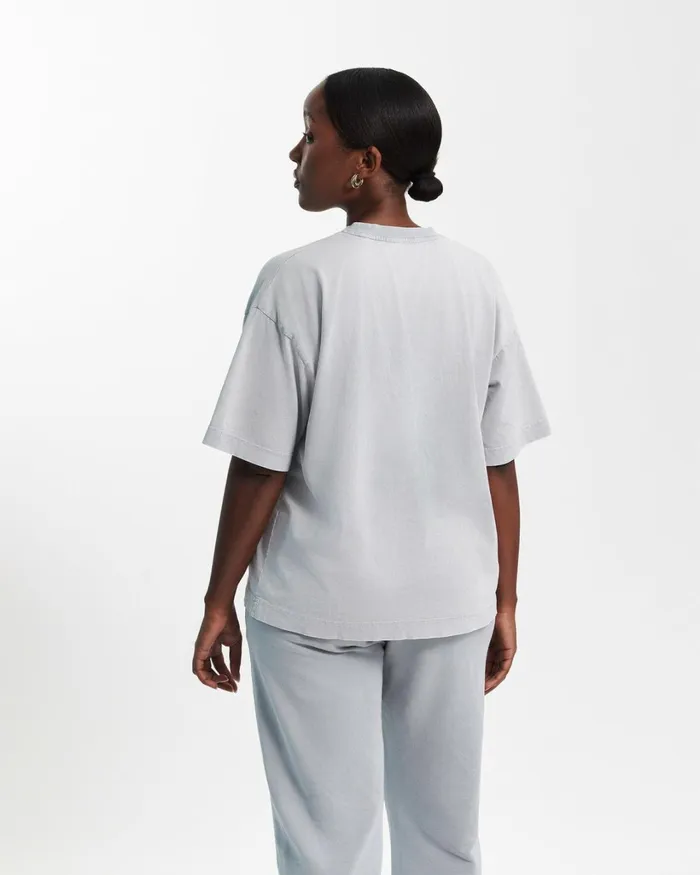Women Oversized Organic TShirt Lava Grey Colorful Standard TShirts