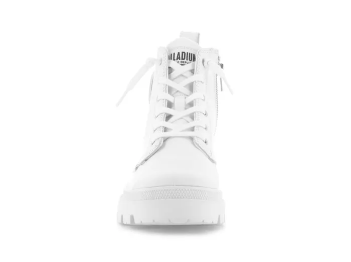 Women PALLABASE LEATHER Whiteblack PALLADIUM Boots