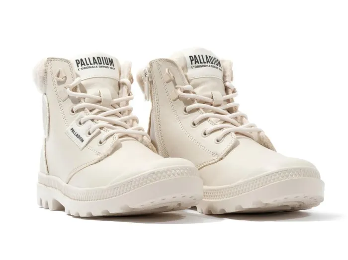 Women PAMPA HI SNOW WARM Almond Milk PALLADIUM Boots