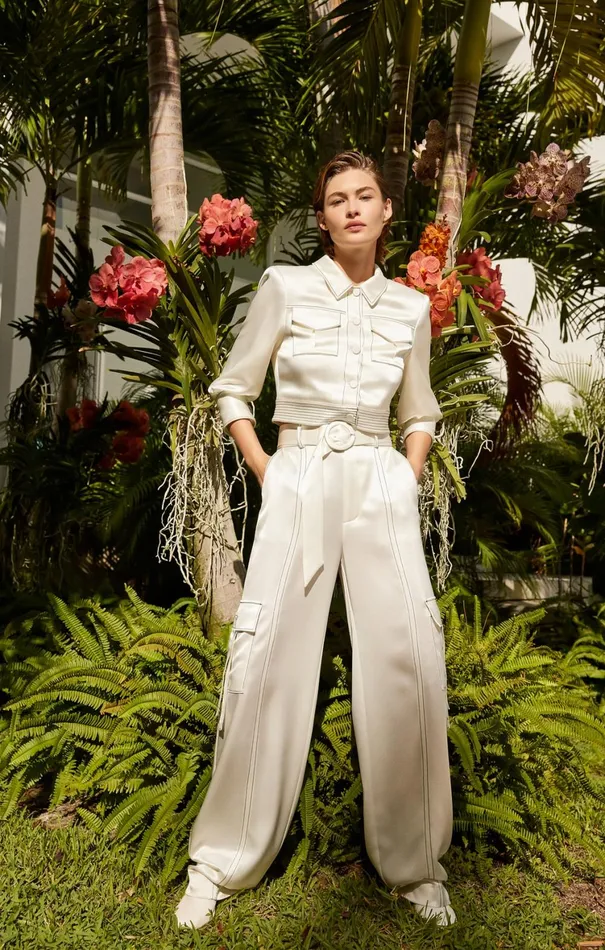 Women Pants Cinq Sept Jenson Pant Ivoryblack