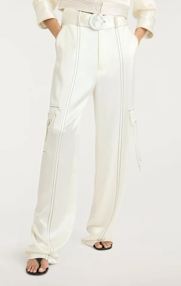 Women Pants Cinq Sept Jenson Pant Ivoryblack