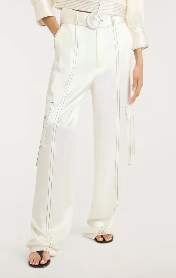 Women Pants Cinq Sept Jenson Pant Ivoryblack