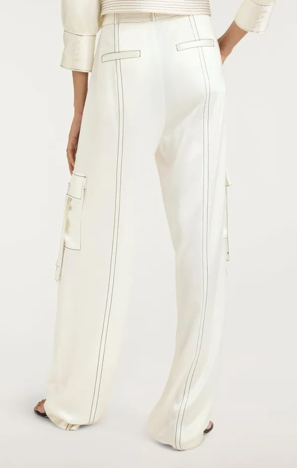 Women Pants Cinq Sept Jenson Pant Ivoryblack