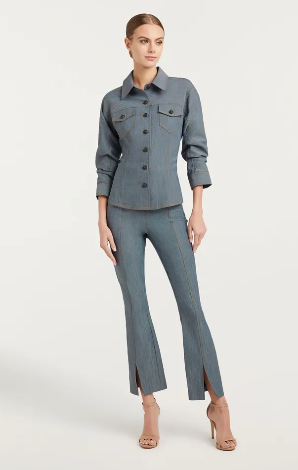 Women Pants Cinq Sept Laurie Pant Light Indigo