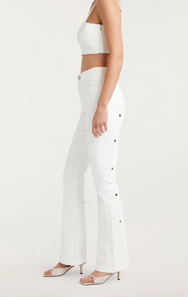 Women Pants Cinq Sept Mirror Denim Shailene Pant White