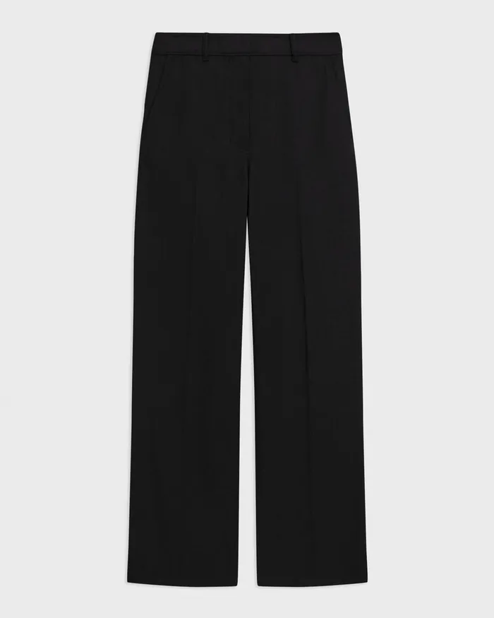 Women Pants Theory Straight Pant In Gabardine Black